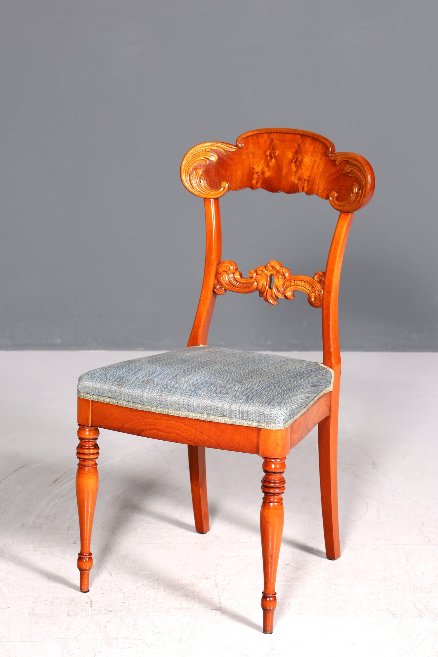 Dreamy Biedermeier-style chair, real wood secretary chair, antique style dining room chair, 2 of 2