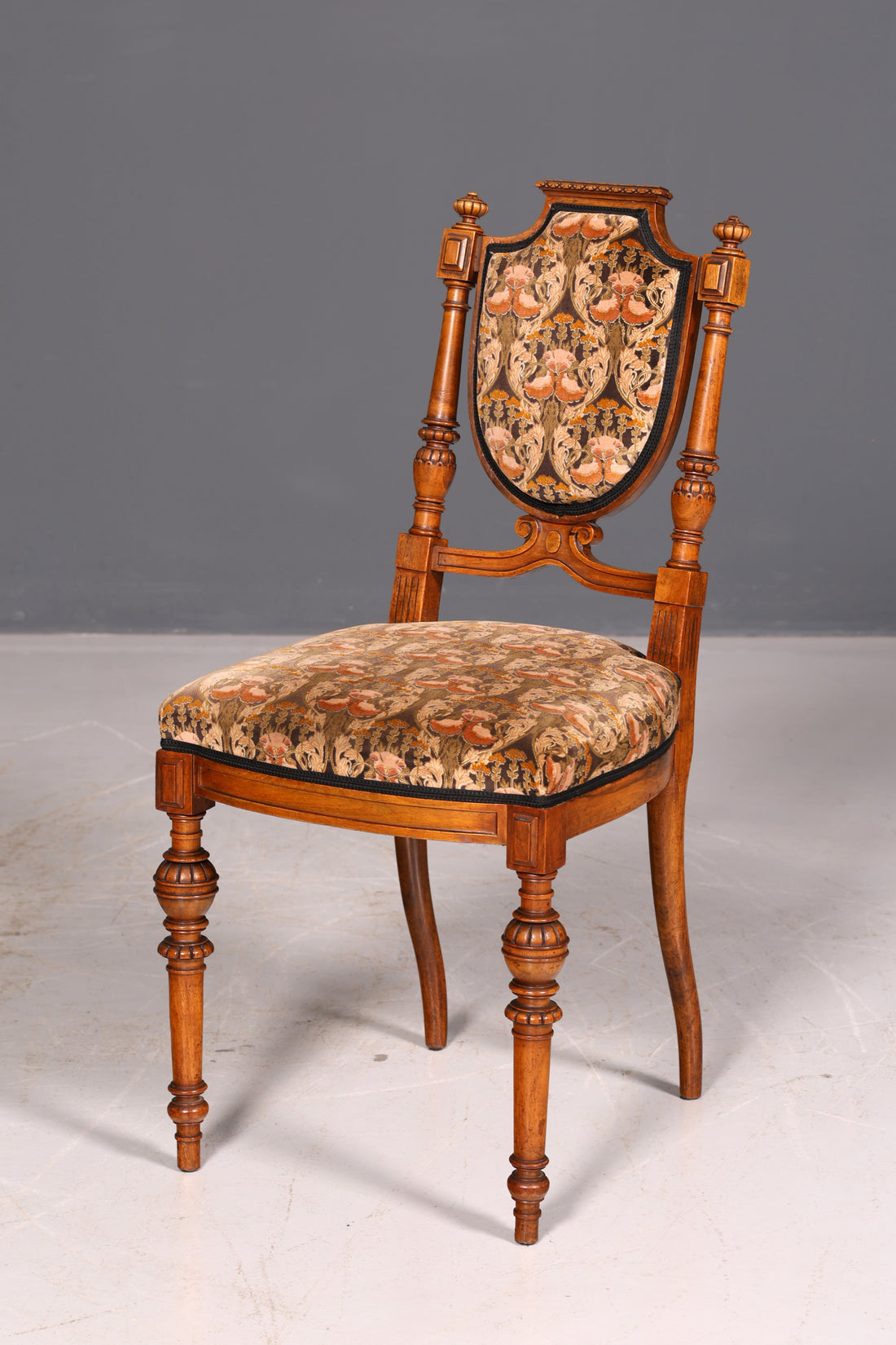 Stylish Gründerzeit Chair Antique Desk Chair Secretary Chair Kitchen Chair Upholstered Chair Dining Room Chair