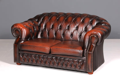 Wunderschöne Original Chesterfield Centurion 2-Sitzer Couch Englisches echt Leder Sofa UK
