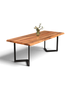 Traumhafter Nussbaum Tisch 220cm-95cm Esszimmer Tisch Baumkanten Platte massiv Holz Küchentisch