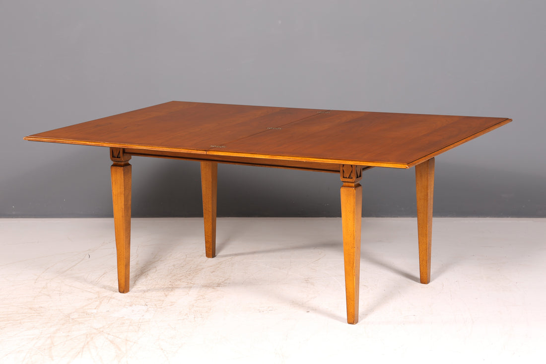Prachtige originele Selva-tafel in antieke stijl, eettafel Villa Borghese, uitschuifbare keukentafel