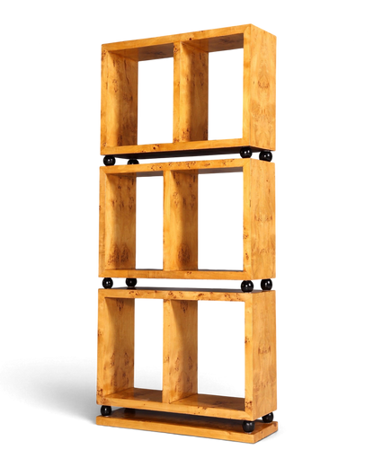 Wunderschönes Art Deco Design Bücherregal Birke Luxus Regal Bookshelf