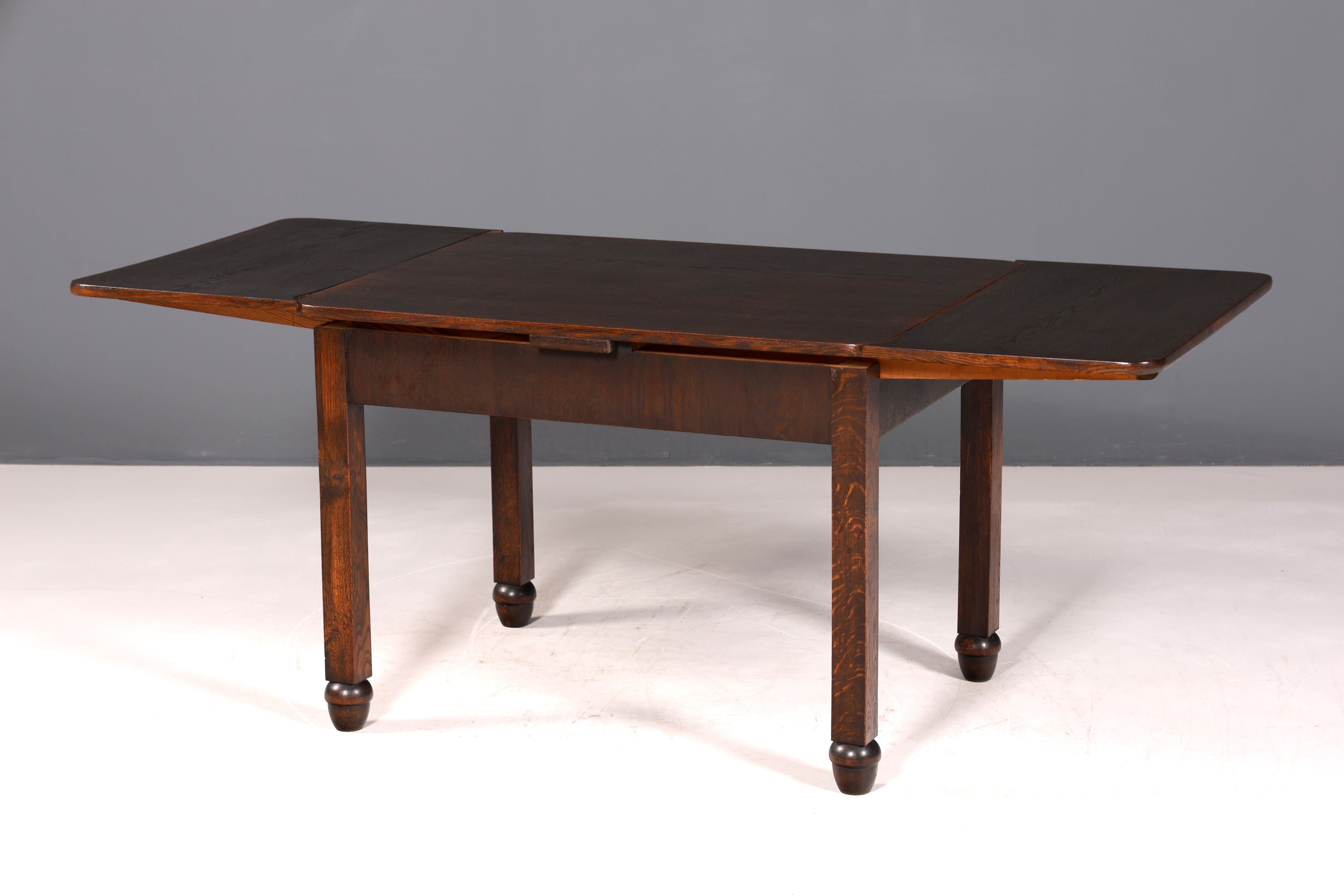 Wunderschöner Jugendstil Esstisch um 1910 ausziehbarer Tisch echt Holz Art Deco Antik Küchentisch