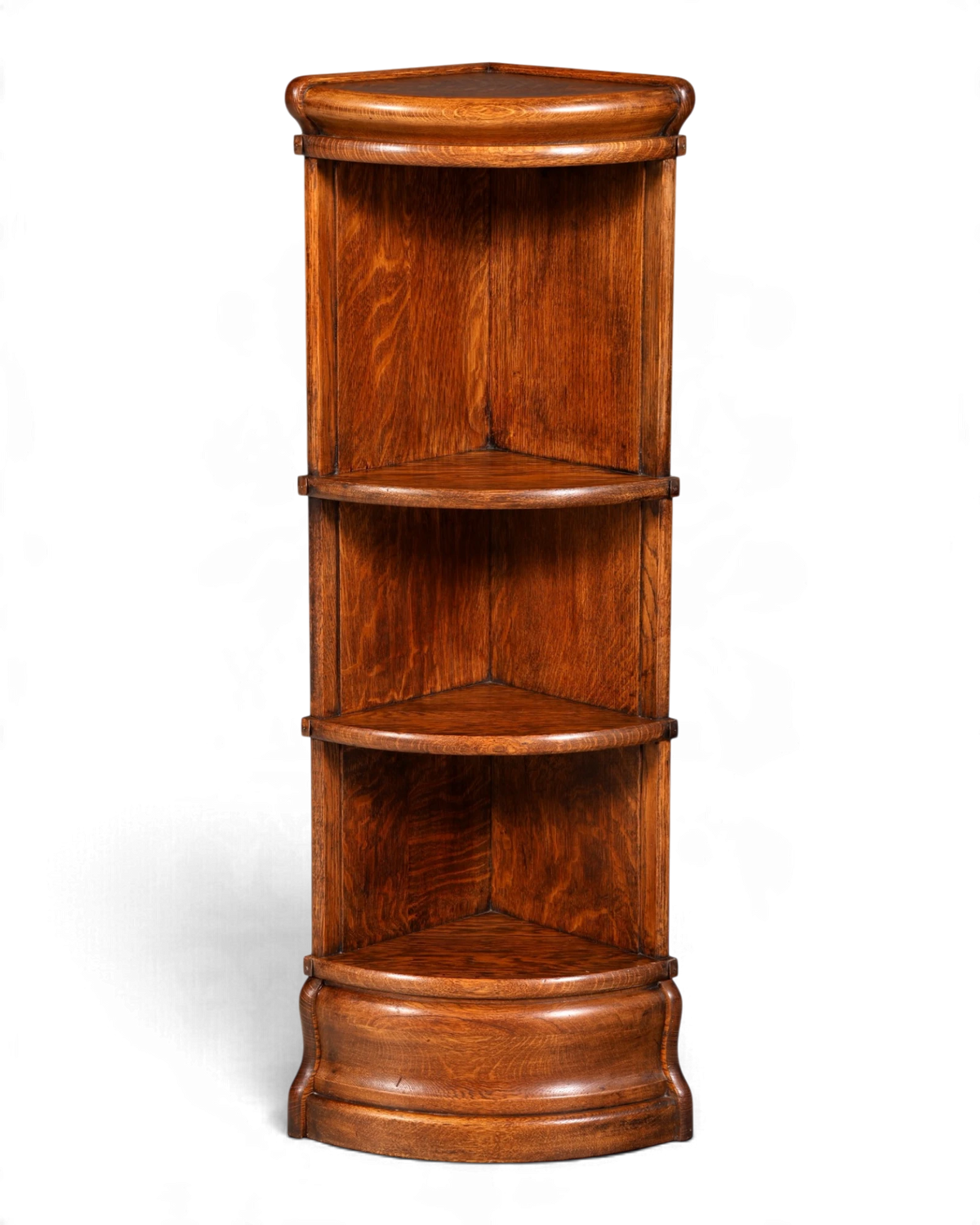 Originele Globe Wernicke-hoekboekenkast Vintage massief houten hoekboekenkast Engelse hoek woonkamer