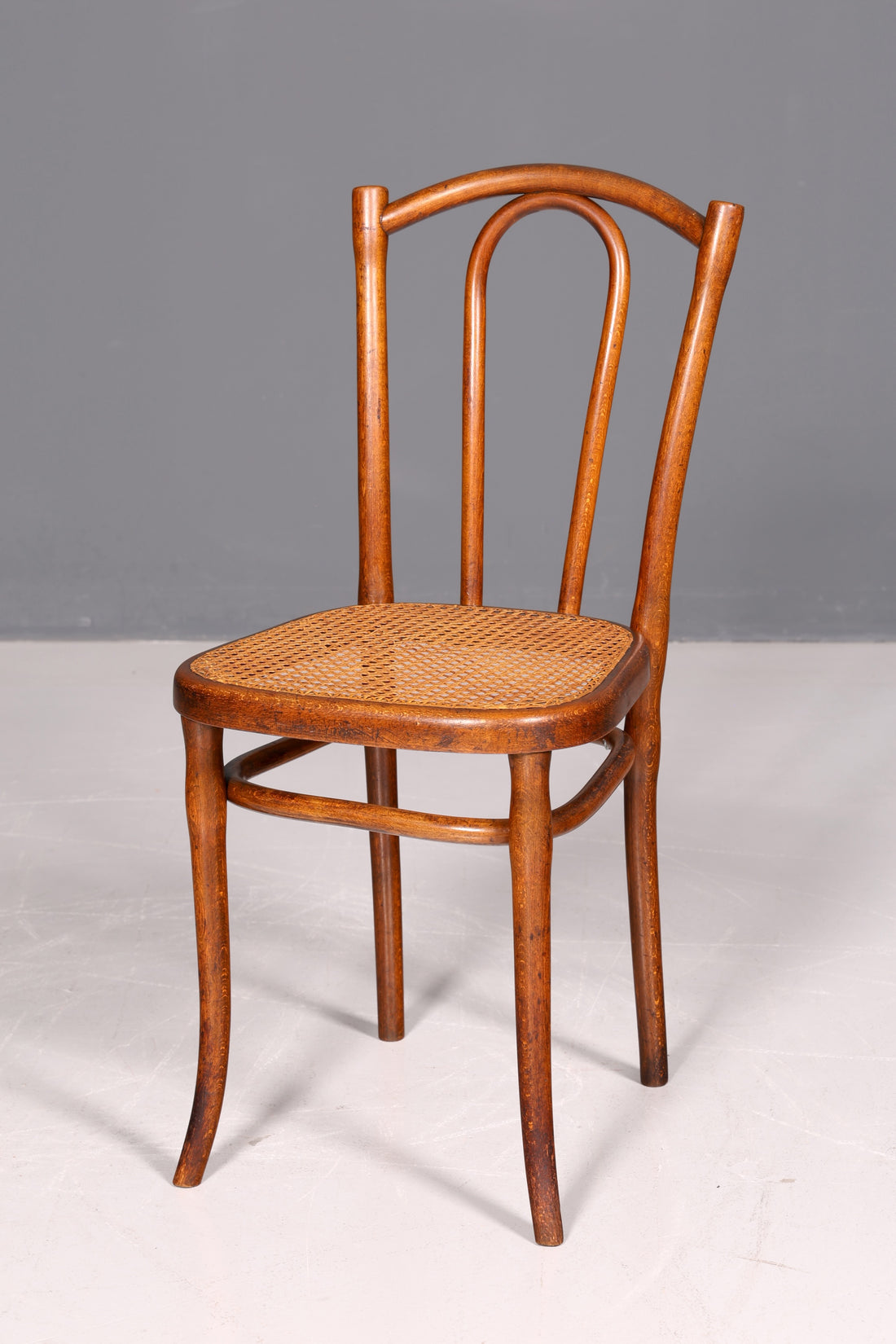 Edler Original Thonet Stuhl Wiener Geflecht Korbgeflecht Bugholz Kaffeehausstuhl Sekretär Stuhl Antik Vintage