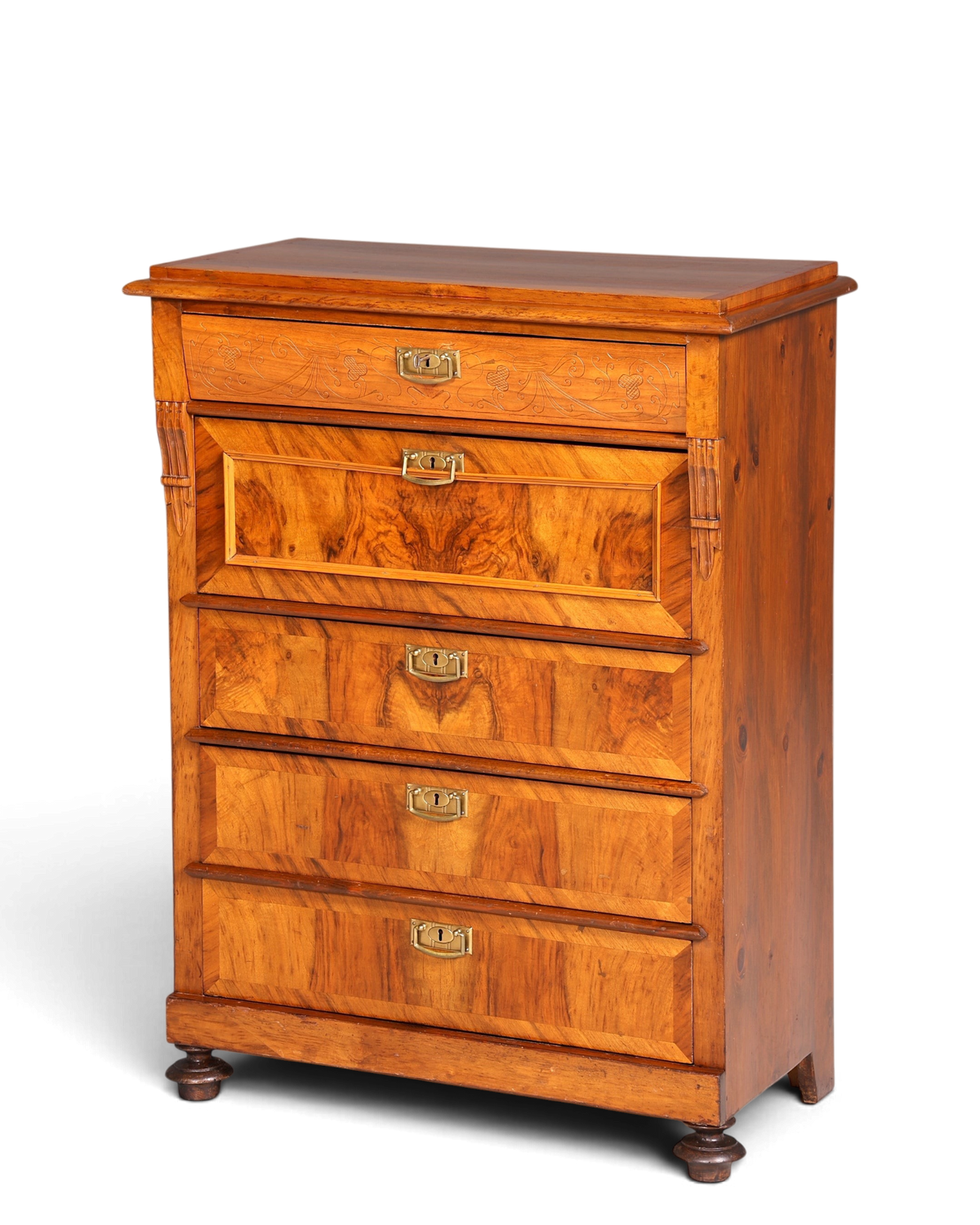 Wunderschöne Gründerzeit Kommode Jugendstil Vertiko Schubladenkommode Antik Chiffoniere Wäschekommode