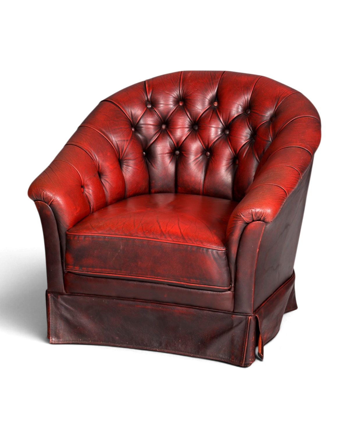 F845 Finish Stilvoller Original Chesterfield Sessel Englischer Armlehnsessel Englisch Herrensessel
