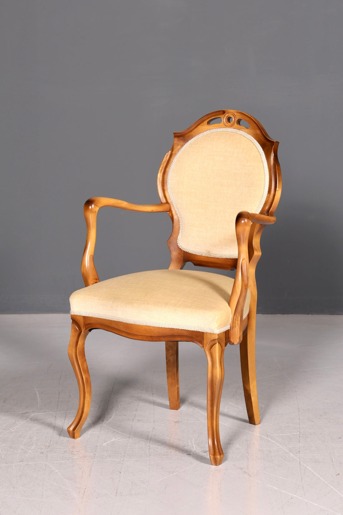 Beautiful Original Quadriga Armchair Baroque Antique Style Chair Real Wood Dining Chair Secretary Chair Vintage