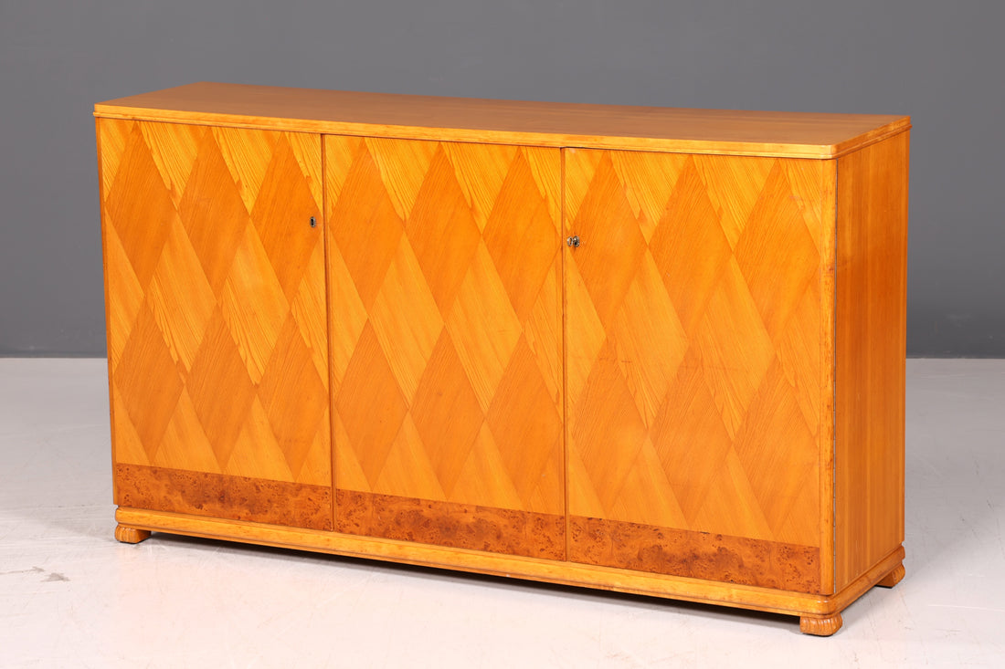 Stijlvolle Originele Art Deco Kast Vertiko Dressoir circa 1930 Highboard Ladekast Antiek Vintage