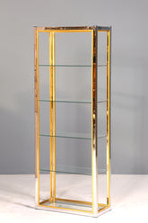 Wunderschönes Bücherregal Design by Renato Zevi Chrome Regal Mid Century Buchablage 2 von 2