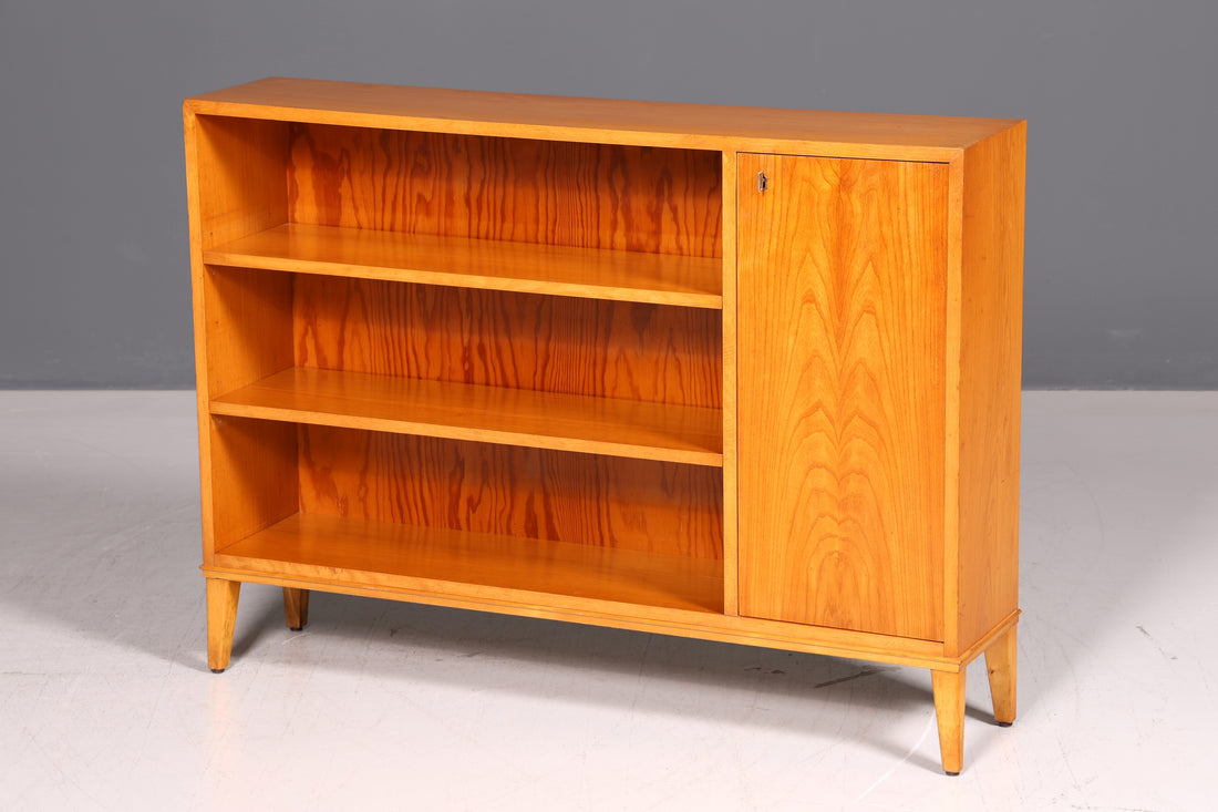 Droomachtig mid-century dressoir tv-kast vintage rek boekenkast retro jaren 60 lowboard hout Scandinavisch