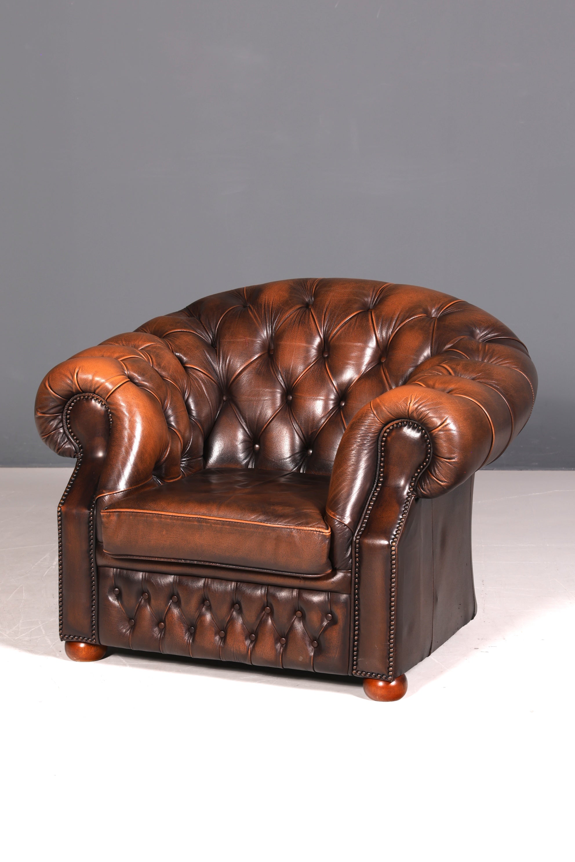 G155 Finish cm Wunderschöner Original Chesterfield Centurion Sessel Englischer Armlehnsessel Englisch Herrensessel (Kopie)