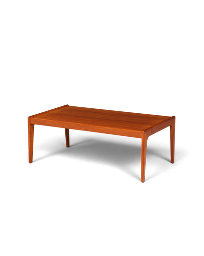 Prachtige midcentury-salontafel van teak, retro-bijzettafel, vintage koffietafel, jaren 70-woonkamertafel