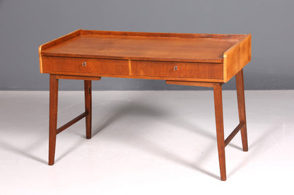 Wunderschöner Mid Century Schreibtisch Teak Holz Danish Design Bürotisch 60er Jahre Office Table