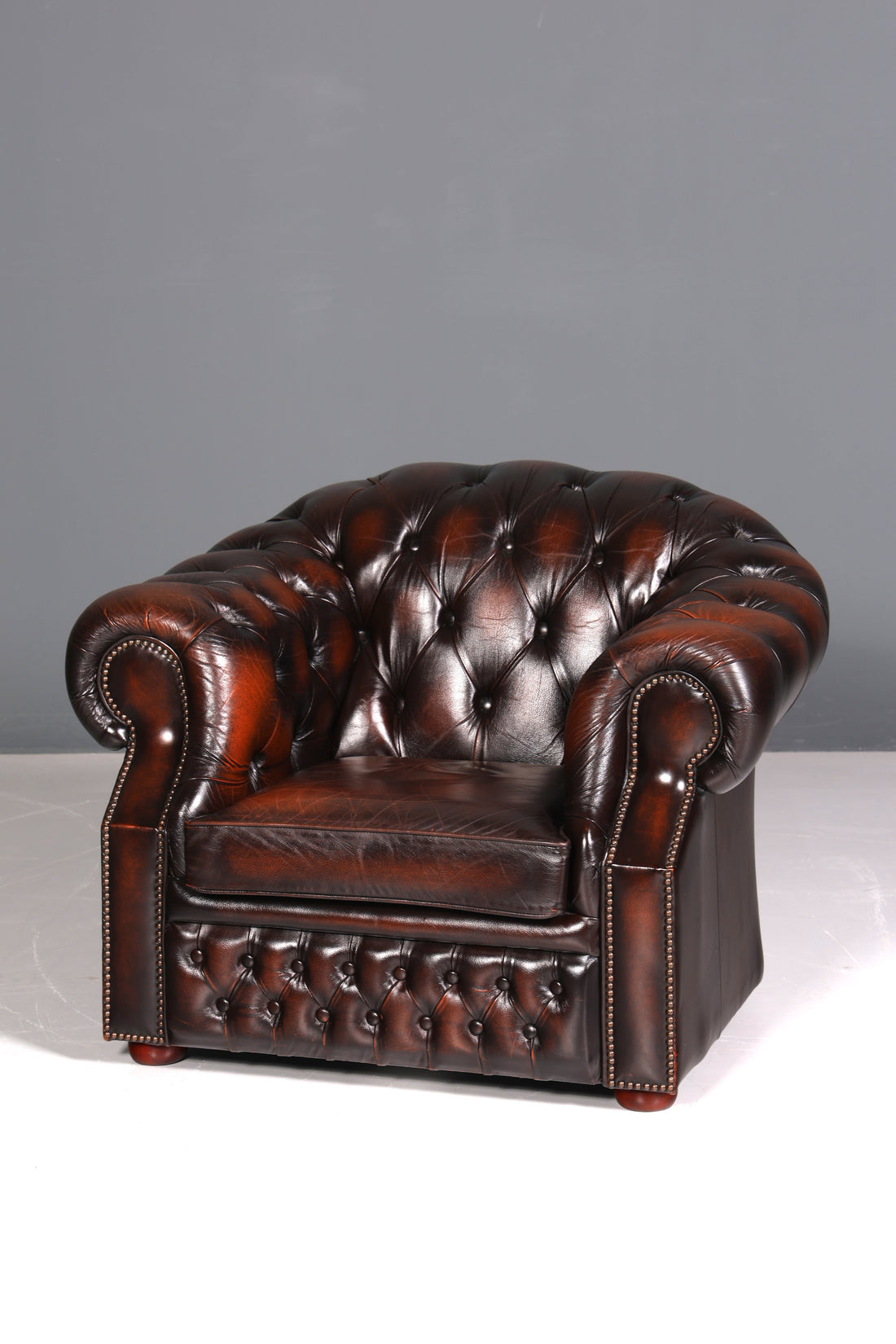 Wunderschöner Original Chesterfield Centurion Sessel Englischer Armlehnsessel Englisch Herrensessel