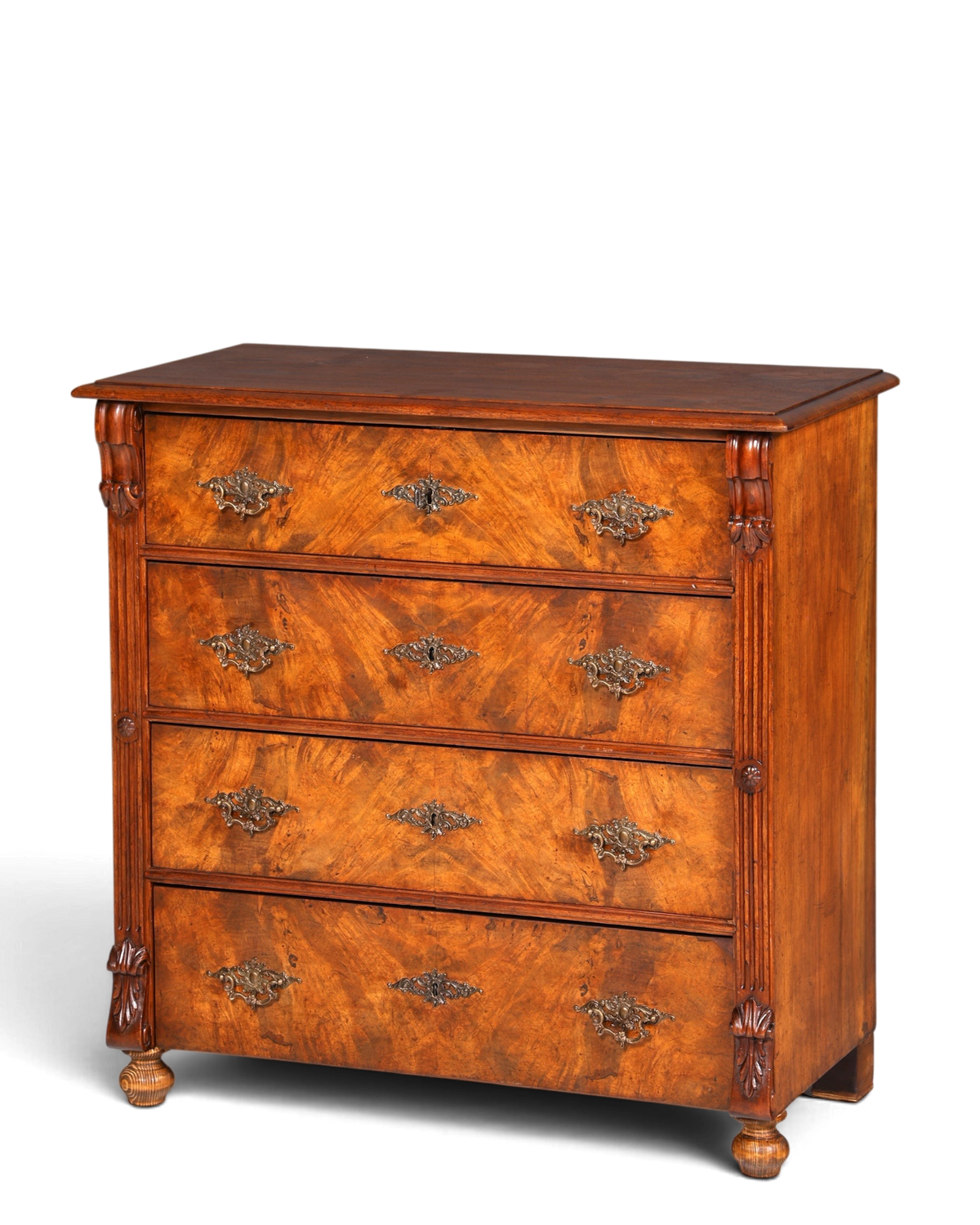 F904 Finish cm Wunderschöne Gründerzeit Kommode Jugendstil Antik Sideboard Schubladenkommode Wäschekommode