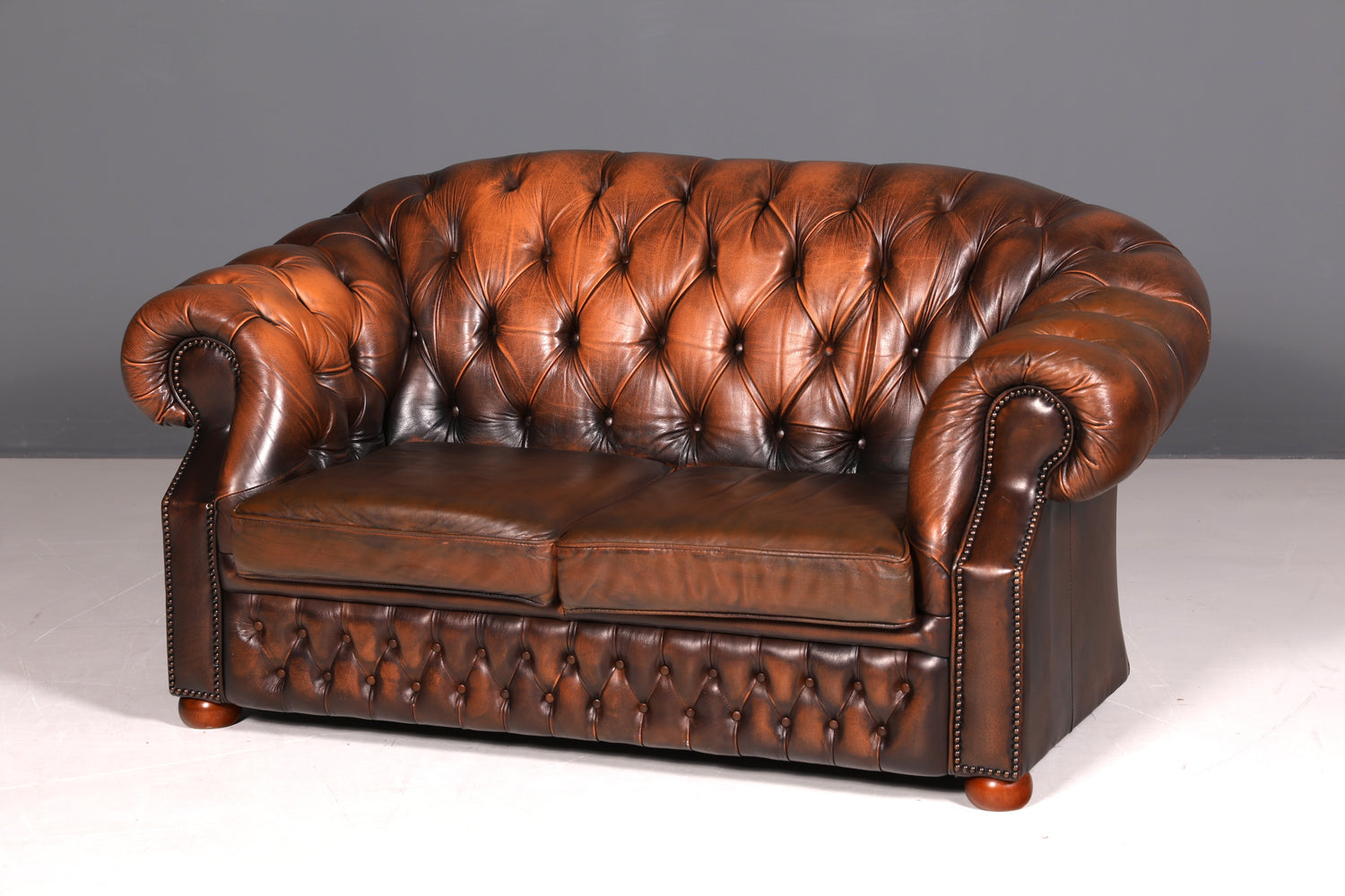 G153 Finish cm Wunderschöne Original Chesterfield Centurion 2-Sitzer Couch Englisches echt Leder Sofa UK (Kopie 2)
