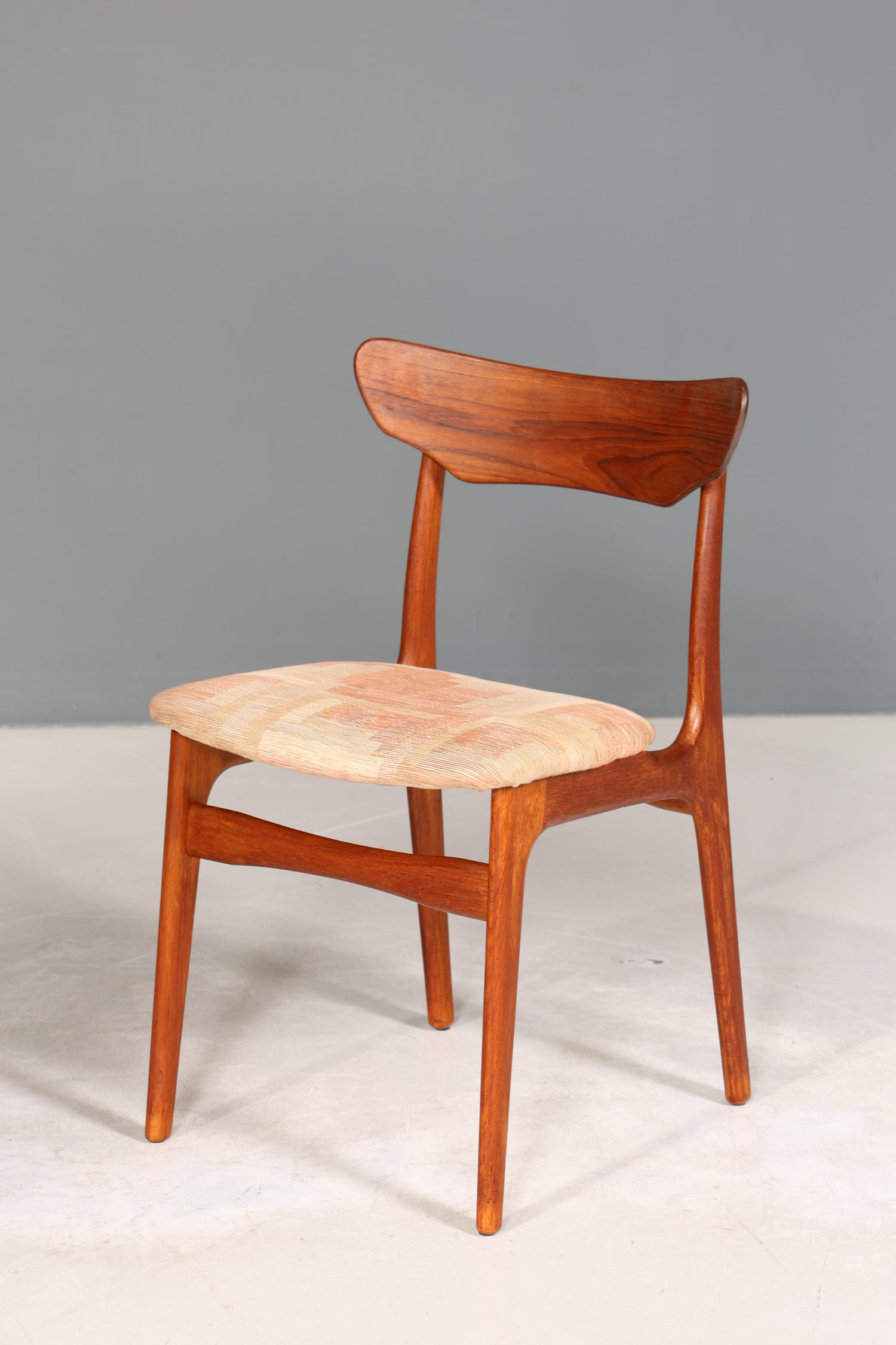 Stilvoller Original "Schiønning &amp; Elgaard" Stuhl Mid Century Danish Teak Holz Esszimmer Stuhl Sekretär Stuhl 1 von 3