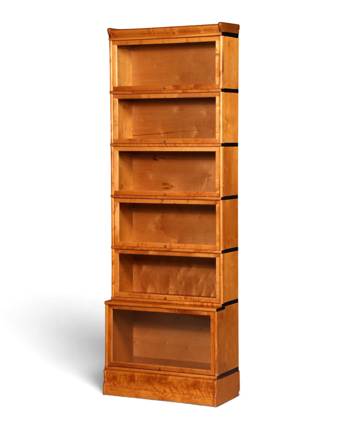 Elegant Globe-Wernicke-style bookcase, modular English display cabinet with glass doors, stacking bookcase, library, solid wood