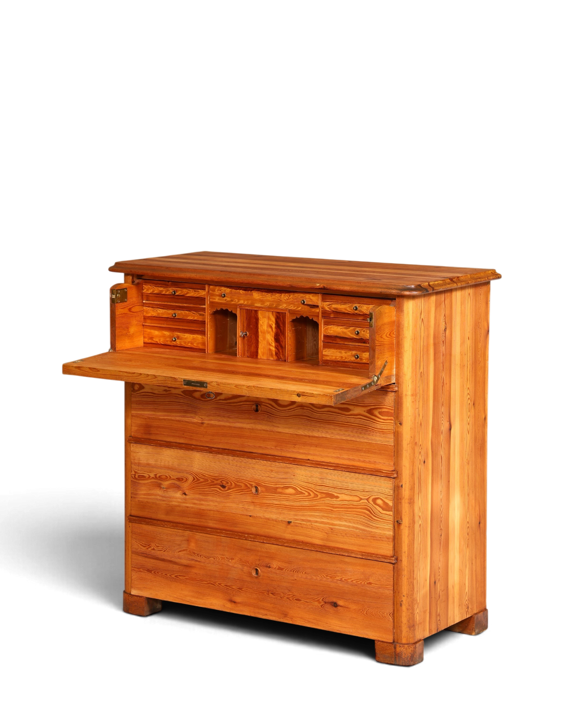 Stilvolle Biedermeier Kommode Antik Schrank Schubladenkommode Weichholz Wäschekommode