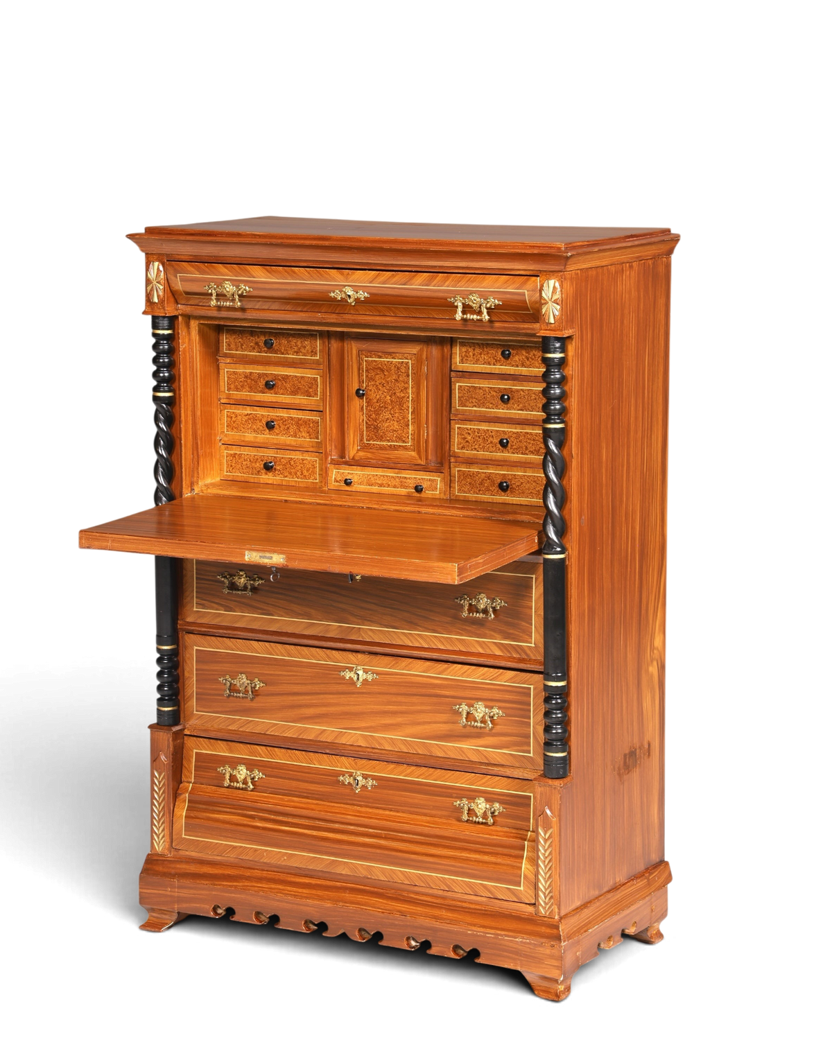 Traumhafter Gründerzeit Sekretär Vertiko Highboard Louis Philippe Kommode um 1880