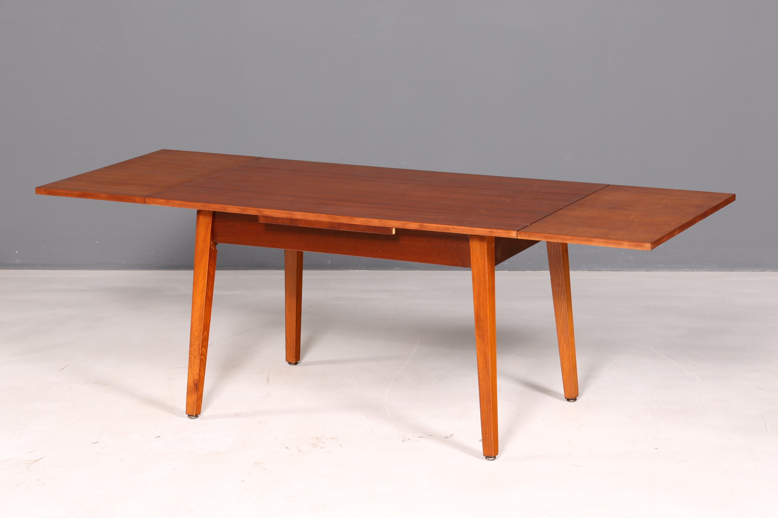 Wunderschöner Mid Century Küchentisch Vintage Tisch ausziehbar höhenverstellbar Esstisch 60s Holz