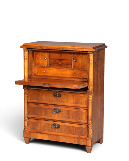 Stilvoller Gründerzeit Sekretär Vertiko Highboard Louis Philippe Kommode Sekretär Schrank um 1880