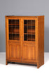 Traumhafte Jugendstil Vitrine Antike Holz Bücherschrank Eiche Antik Schrank Geschirrschrank