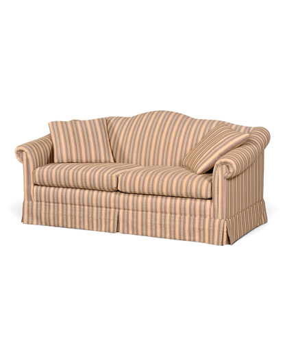 Hauptstadt Möblerei Drexel Heritage 3-Sitzer Sofa mit klassischem Streifenmuster und weichen Polstern