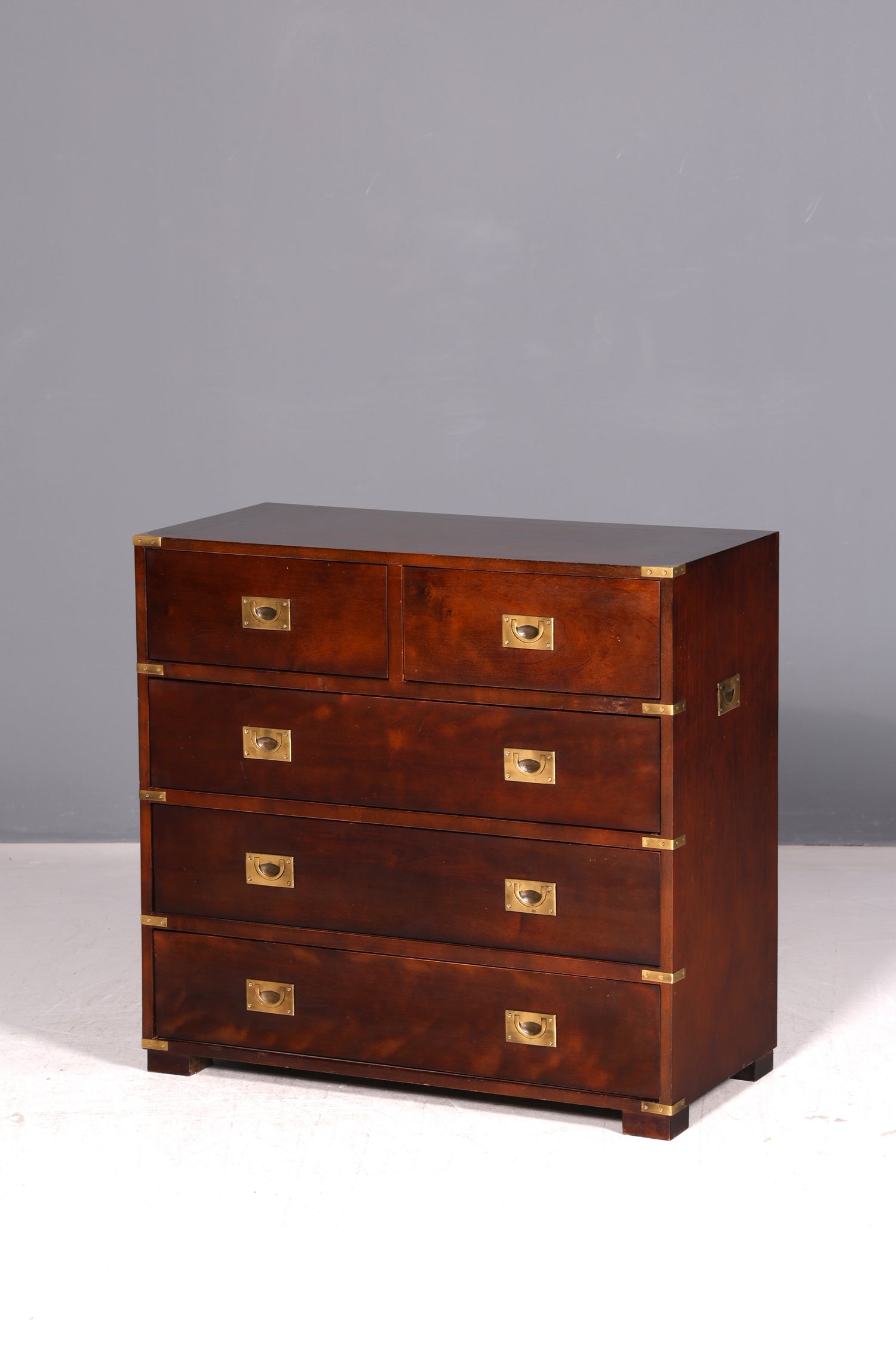 Traumhafte Maritime Kommode Englisch Military Chest Schiffskommode Antik Schrank Kolonialstil