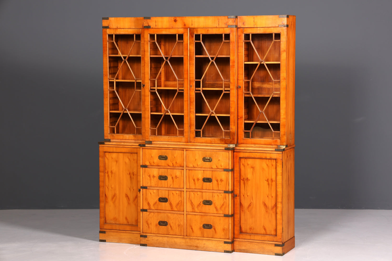 Beautiful Maritime Display Cabinet English Cabinet Real Wood Library English Sideboard