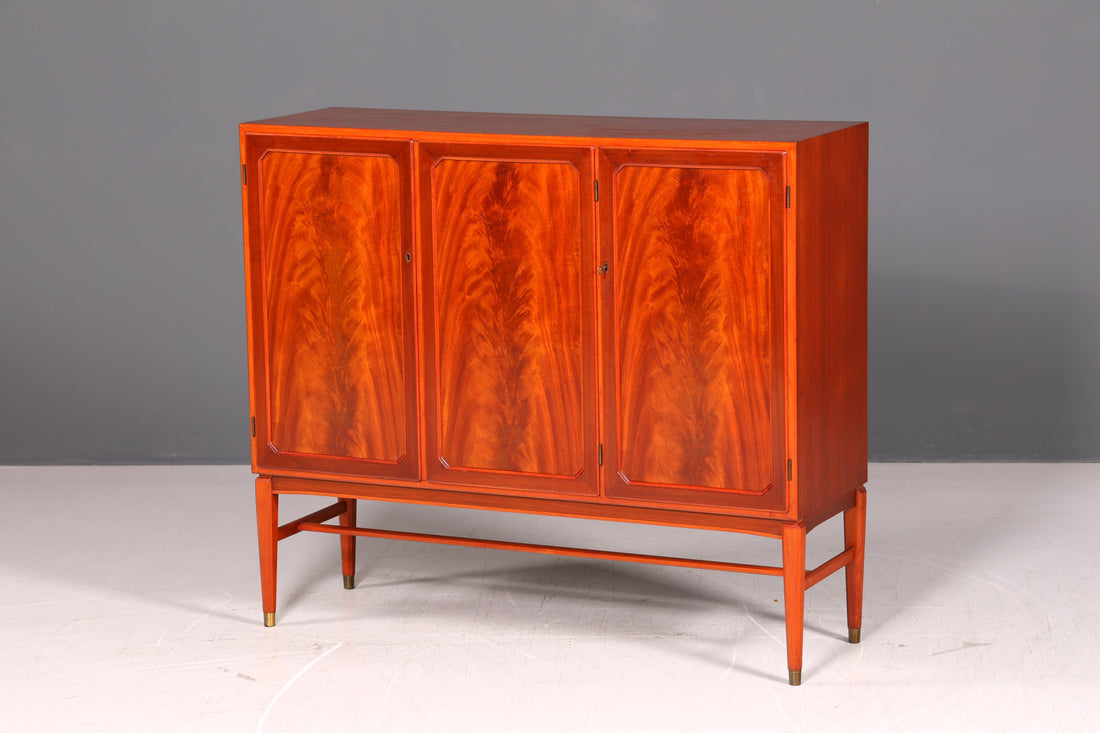 Beautiful Mid Century Cabinet Highboard Vintage Laundry Cabinet Filing Cabinet Dresser 60s Solid Wood Retro Scandinavian