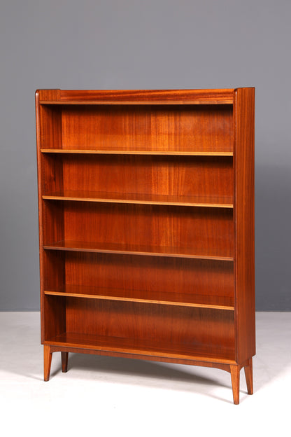 G088 Finish cm Schlichtes Mid Century Regal Vintage Bücherregal Schrank Buchablage 60s Bookshelf