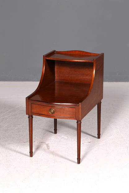 Wunderschöne Englische Kommode Mahagoni Echt Holz Nachttisch Telefontisch Beistelltisch Ablagetisch Antik Vintage
