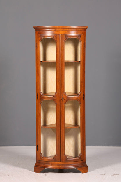Wunderschöne Original Selva Eckvitrine Vitrine Schrank Geschirrschrank Glasvitrine Italienische Möbel