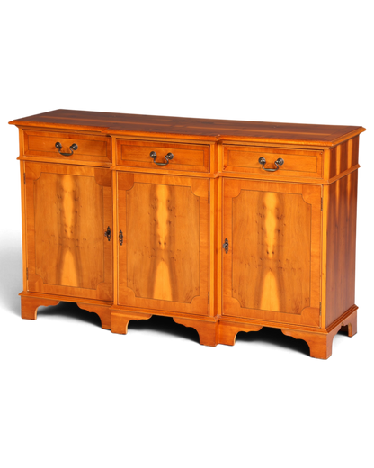Wunderschönes Englisches Sideboard Eibe Schrank Antik Stil Buffetschrank Kommode