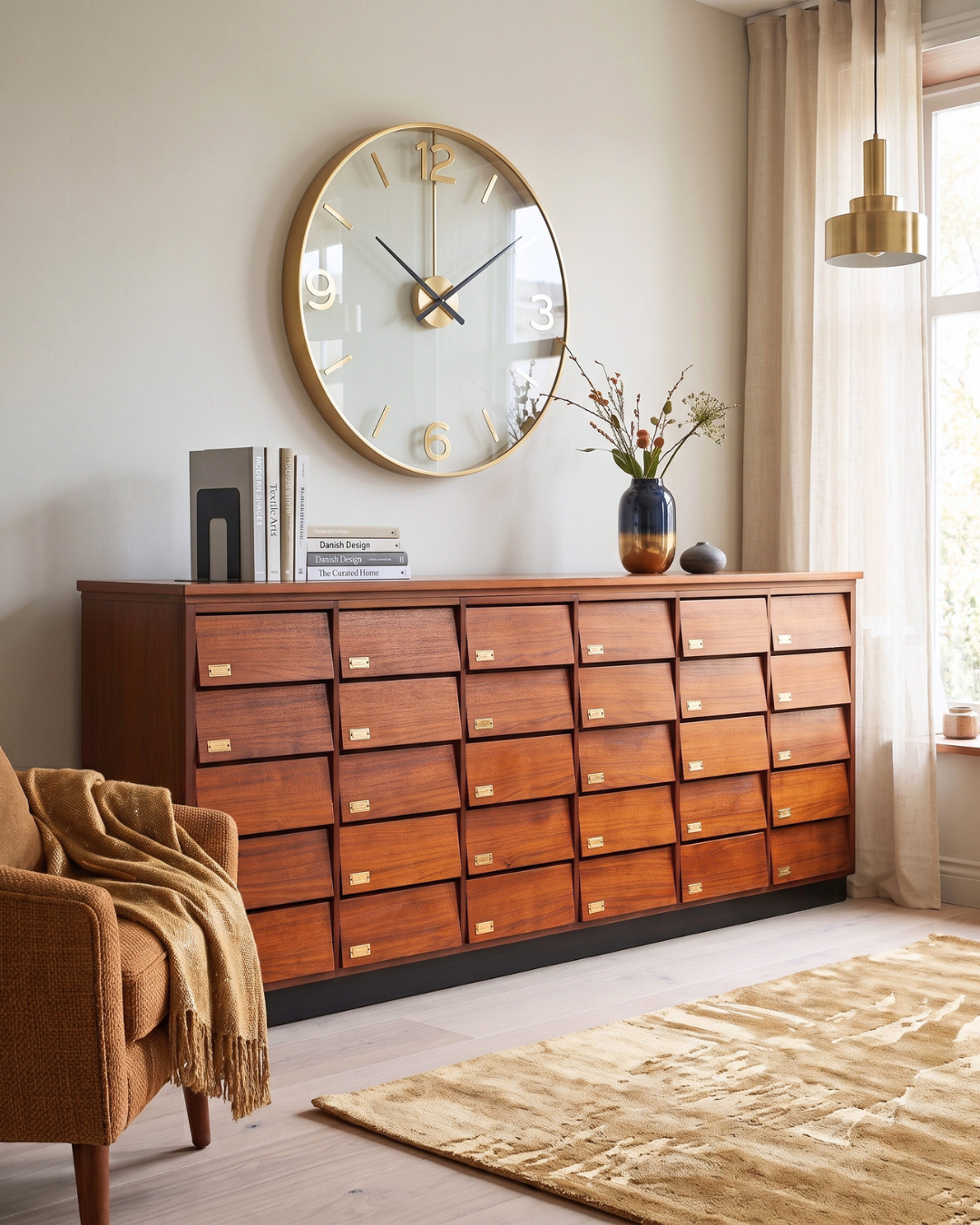 Prachtige XXL Mid Century dressoir vintage Bauhaus apothekerskast retro ladekast 1 van 2  