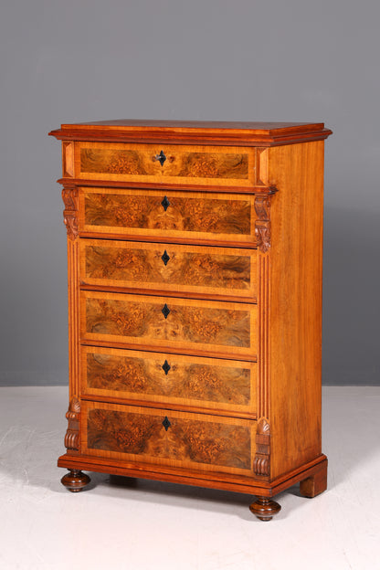 Traumhafte Gründerzeit Kommode Antik Vertiko Schubladenkommode Highboard Chiffoniere Wäschekommode