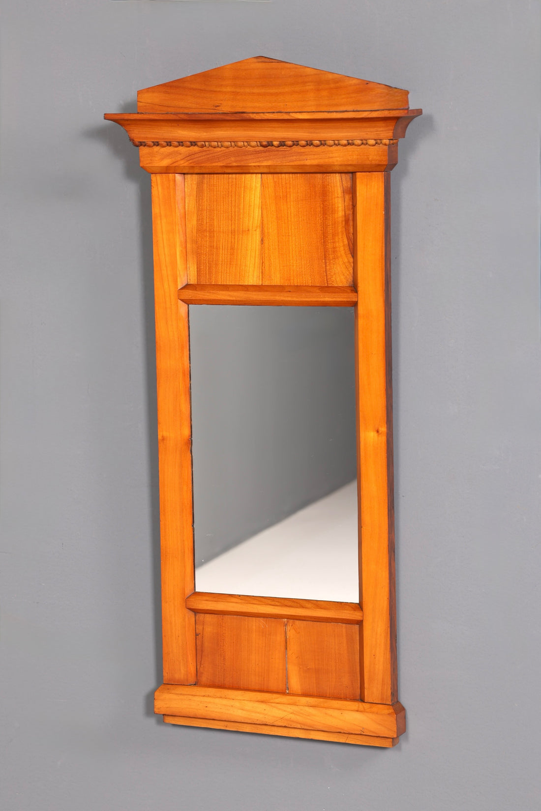 Prachtige Biedermeier spiegel kersenhout wandspiegel antiek houten spiegel halspiegel