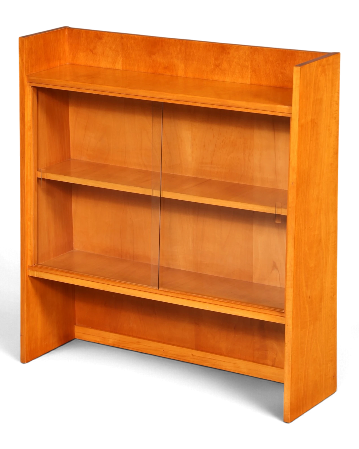 Prachtige boekenkast uit het midden van de eeuw, VEB Themar, boekenkast met glazen schuifdeuren, vitrinekast, DDR-vintage, echt hout