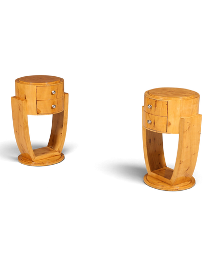 Zwei Stilvolle Art Deco Kommoden - Einzigartige Vintage Möbelstücke aus Echtholz