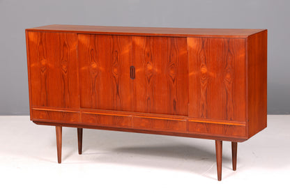 Traumhaftes Mid Century Highboard  Danish Design Sideboard Vintage Retro 60er Jahre Bürokommode Schrank Skandinavisch Holz