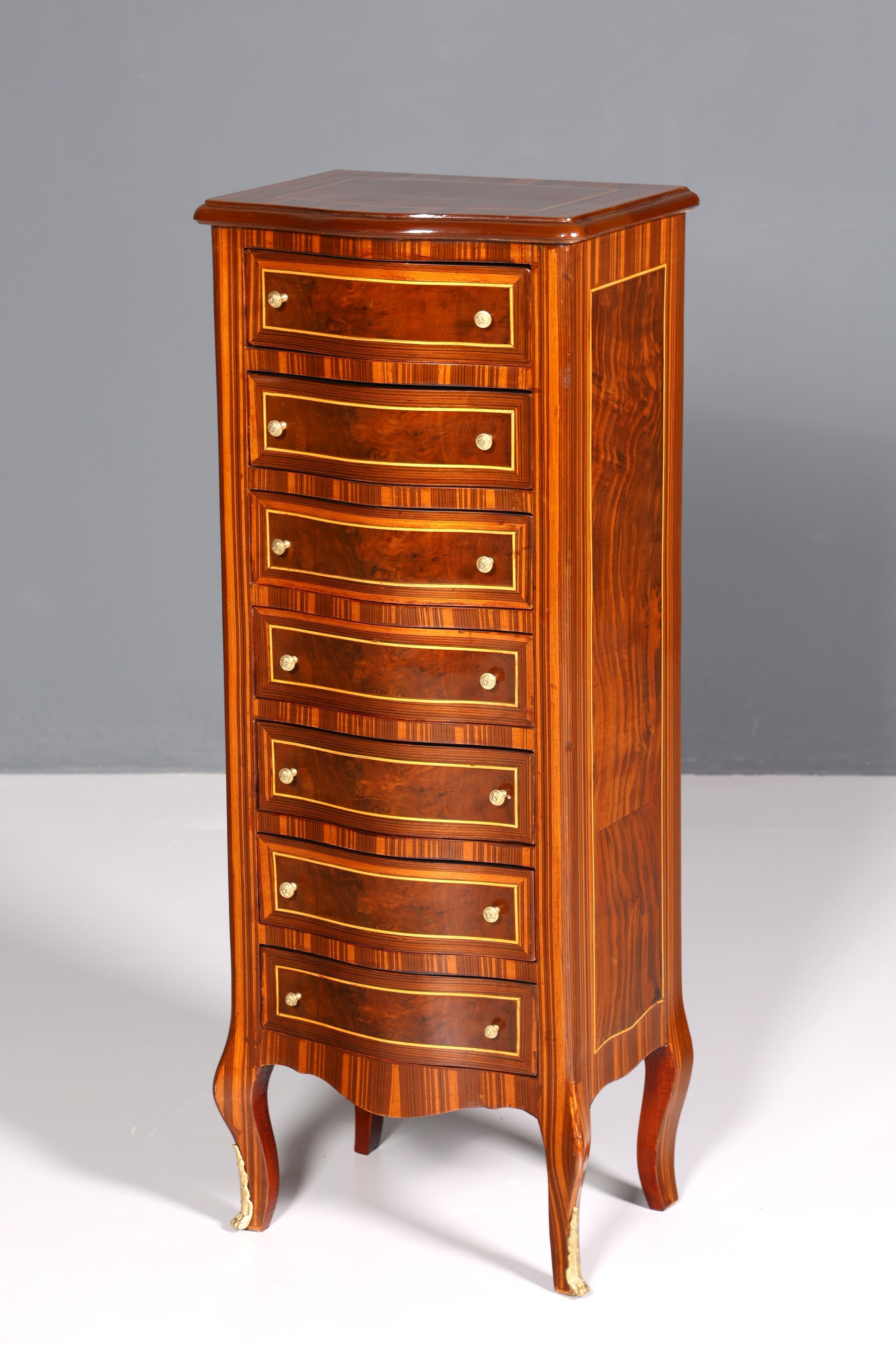 Wunderschöne Barock Stil Kommode Vertiko Schubladenkommode 7-Schübige Kommode