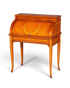 Hauptstadt Möblerei Rollsekretär im Barock Stil aus Holz mit Zylinder-Rollverschluss und eleganter Maserung