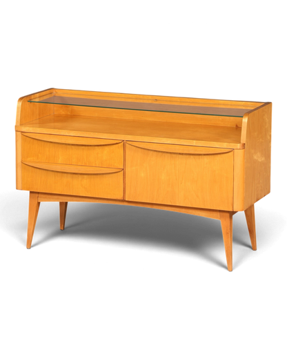 Original Hellerau Schrank Franz Ehrlich Mid Century Sideboard Lowboard DDR Design