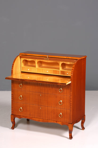 Wunderschöner Mid Century Rollladen Sekretär echt Holz Büro Schrank Vintage Schreibkommode 60s
