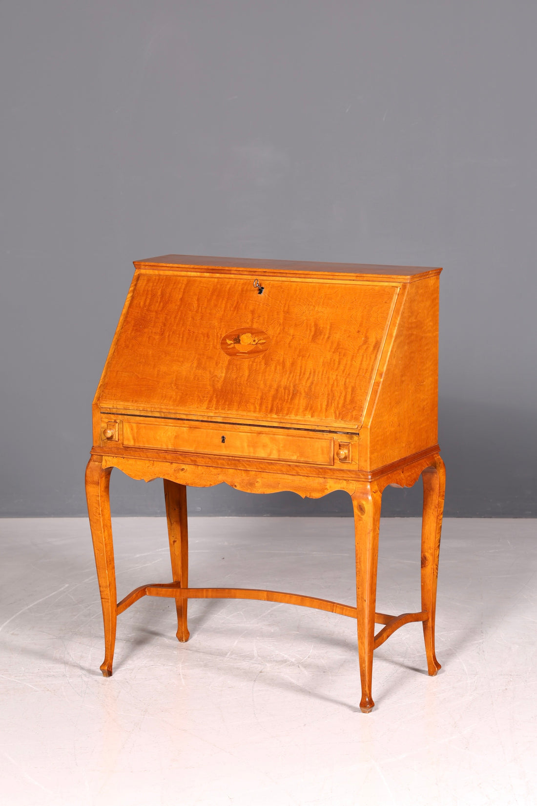 G082 Finish Wunderschöner Sekretär im Art Deco Stil Antik um 1930 Büro Kommode Schreibkommode