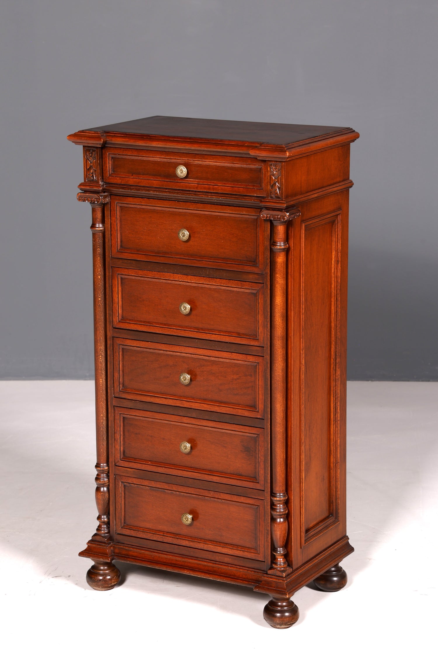 G089 Finish cm SELVA Wunderschöne Englische Kommode Holz TV Schrank Antik Sideboard