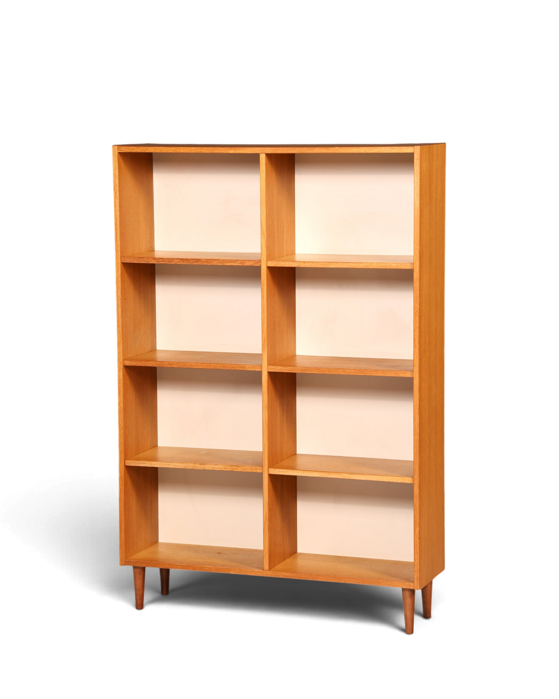 Schlichtes Mid Century Bücherregal Vintage Regal Schrank Buchablage 60s Bookshelf Holz
