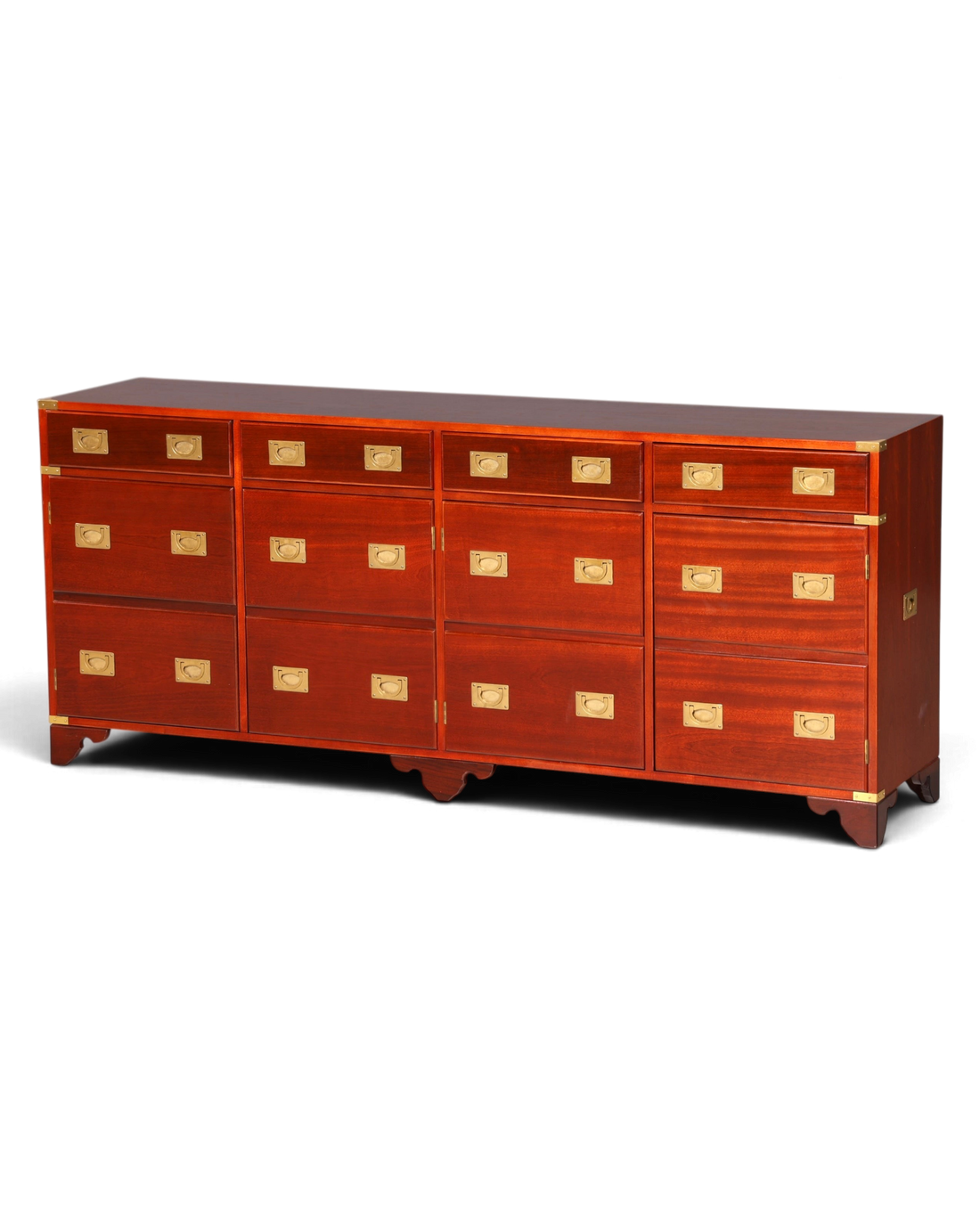 Traumhaftes XXL Maritim Sideboard Englische Schiffs Kommode Englisch Antik Schrank Military Chest